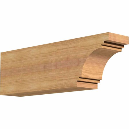 Ekena Millwork Pescadero Smooth Rafter Tail, Western Red Cedar, 3 1/2"W x 6"H x 18"L RFT04X06X18PEC00SWR
